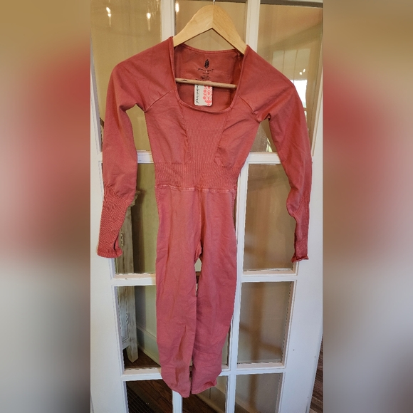 Free People Good karma long sleeve work out onesie - Picture 2 of 3